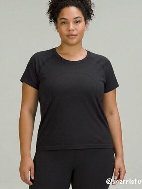 NWOT New Lululemon Swiftly Tech Short Sleeve 2.0 Race Length Shirt Black Size 18